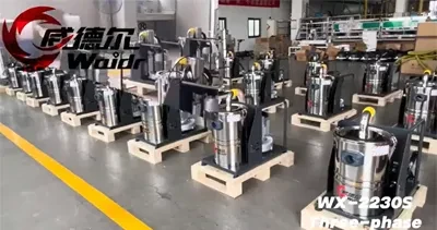 Трехфазный промышленный пылесос малой емкости